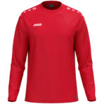 JAKO Sweater One 8800 in rood, sportieve sweater van gerecycled polyester met zachte microfleece binnenkant, ideaal voor training, warming-up en dagelijks gebruik. JAKO Teamline One