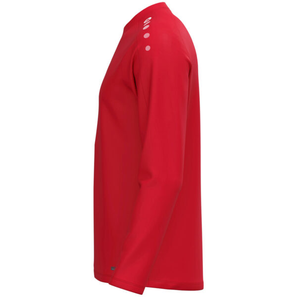 8800_100_P02 JAKO Sweater One 8800 in rood, sportieve sweater van gerecycled polyester met zachte microfleece binnenkant, ideaal voor training, warming-up en dagelijks gebruik. JAKO Teamline One