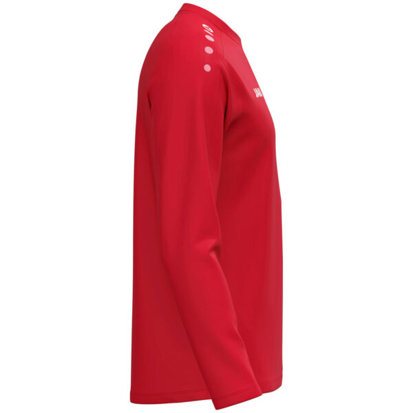 8800_100_P03 JAKO Sweater One 8800 in rood, sportieve sweater van gerecycled polyester met zachte microfleece binnenkant, ideaal voor training, warming-up en dagelijks gebruik. JAKO Teamline One