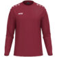 JAKO Sweater One 8800 in bordeaux, sportieve sweater van gerecycled polyester met zachte microfleece binnenkant, ideaal voor training, warming-up en dagelijks gebruik. JAKO Teamline One