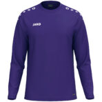 JAKO Sweater One 8800 in Paars, sportieve sweater van gerecycled polyester met zachte microfleece binnenkant, ideaal voor training, warming-up en dagelijks gebruik. JAKO Teamline One
