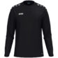 JAKO Sweater One 8800 in Zwart, sportieve sweater van gerecycled polyester met zachte microfleece binnenkant, ideaal voor training, warming-up en dagelijks gebruik. JAKO Teamline One
