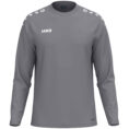 JAKO Sweater One 8800 in Grijs, sportieve sweater van gerecycled polyester met zachte microfleece binnenkant, ideaal voor training, warming-up en dagelijks gebruik. JAKO Teamline One