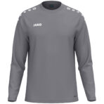 JAKO Sweater One 8800 in Grijs, sportieve sweater van gerecycled polyester met zachte microfleece binnenkant, ideaal voor training, warming-up en dagelijks gebruik. JAKO Teamline One