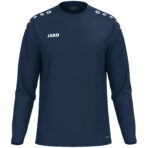 JAKO Sweater One 8800 in Marine, sportieve sweater van gerecycled polyester met zachte microfleece binnenkant, ideaal voor training, warming-up en dagelijks gebruik. JAKO Teamline One