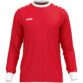JAKO Keepershirt One 8900 in rood, sportief keepersshirt van gerecycled polyester, licht, ademend en slijtvast, met contrasterende ribkraag en mouwuiteinden, perfect voor training en wedstrijden. JAKO Teamline One. JAKO Keeperskleding