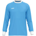 JAKO Keepershirt One 8900 in JAKO Blauw, sportief keepersshirt van gerecycled polyester, licht, ademend en slijtvast, met contrasterende ribkraag en mouwuiteinden, perfect voor training en wedstrijden. JAKO Teamline One. JAKO Keeperskleding