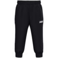 JAKO Polyesterbroek One Bambini 9200B in zwart, sportieve en functionele broek van gerecycled polyester voor kinderen, met ritssluiting aan de pijpen en praktische zijzakken, ideaal voor training en vrije tijd. JAKO Teamline One