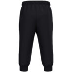 JAKO Polyesterbroek One Bambini 9200B in zwart, sportieve en functionele broek van gerecycled polyester voor kinderen, met ritssluiting aan de pijpen en praktische zijzakken, ideaal voor training en vrije tijd. JAKO Teamline One