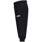 JAKO Polyesterbroek One Bambini 9200B in zwart, sportieve en functionele broek van gerecycled polyester voor kinderen, met ritssluiting aan de pijpen en praktische zijzakken, ideaal voor training en vrije tijd. JAKO Teamline One