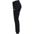 JAKO Polyesterbroek One Dames 9200D in zwart, sportieve en functionele broek van gerecycled polyester voor dames, met ritssluiting aan de pijpen en praktische zijzakken, ideaal voor training en vrije tijd. JAKO Teamline One