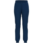 JAKO Polyesterbroek One Dames 9200D in navy, sportieve en functionele broek van gerecycled polyester voor dames, met ritssluiting aan de pijpen en praktische zijzakken, ideaal voor training en vrije tijd. JAKO Teamline One