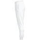 JAKO Polyesterbroek One 9200 in wit, sportieve en comfortabele broek van gerecycled polyester, met ritssluiting aan de pijpen en praktische zijzakken, ideaal voor training en dagelijks gebruik. JAKO Teamline One