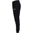 JAKO Polyesterbroek One 9200 in zwart, sportieve en comfortabele broek van gerecycled polyester, met ritssluiting aan de pijpen en praktische zijzakken, ideaal voor training en dagelijks gebruik. JAKO Teamline One