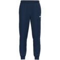JAKO Polyesterbroek One 9200 in marine, sportieve en comfortabele broek van gerecycled polyester, met ritssluiting aan de pijpen en praktische zijzakken, ideaal voor training en dagelijks gebruik. JAKO Teamline One