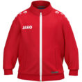 JAKO Polyestervest One Bambini 9300B in rood, sportief en functioneel polyestervest voor kinderen, gemaakt van gerecycled materiaal, met ribboorden en praktische zijzakken, ideaal voor training, vrije tijd en dagelijks gebruik. JAKO Teamline One