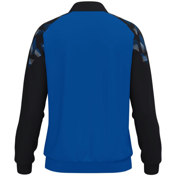 9326_408_P01 JAKO Polyestervest Sonic 9326 in royal/zwart, modern en functioneel polyesterjack met schouderprint en JAKO-stippen, duurzaam, ademend en ideaal voor training, vrije tijd en sportieve activiteiten. JAKO Teamline Sonic
