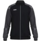 JAKO Polyestervest Sonic 9326 in zwart/antraciet, modern en functioneel polyesterjack met schouderprint en JAKO-stippen, duurzaam, ademend en ideaal voor training, vrije tijd en sportieve activiteiten. JAKO Teamline Sonic