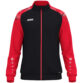 JAKO Polyestervest Sonic 9326 in zwart/rood, modern en functioneel polyesterjack met schouderprint en JAKO-stippen, duurzaam, ademend en ideaal voor training, vrije tijd en sportieve activiteiten. JAKO Teamline Sonic
