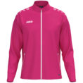 JAKO Vrijetijdsvest One 9800 in deep pink, modern en sportief vrijetijdsjack van 100% gerecycled polyester, ademend, duurzaam en ideaal voor dagelijks gebruik, reizen en actieve ontspanning. JAKO Teamline One