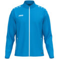 JAKO Vrijetijdsvest One 9800 in JAKO Blauw, modern en sportief vrijetijdsjack van 100% gerecycled polyester, ademend, duurzaam en ideaal voor dagelijks gebruik, reizen en actieve ontspanning. JAKO Teamline One