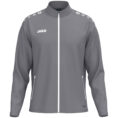 JAKO Vrijetijdsvest One 9800 in Grijs, modern en sportief vrijetijdsjack van 100% gerecycled polyester, ademend, duurzaam en ideaal voor dagelijks gebruik, reizen en actieve ontspanning. JAKO Teamline One