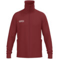JAKO Tracksuite jas Wardrobe 9861 in robijnrood, sportieve retro tracksuit jas met geribde kraag en mouwboorden, hoog draagcomfort, praktische zijzakken en duurzame materialen, ideaal voor training en dagelijks gebruik. JAKO Teamline Wardrobe