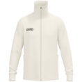 JAKO Tracksuite jas Wardrobe 9861 in off white, sportieve retro tracksuit jas met geribde kraag en mouwboorden, hoog draagcomfort, praktische zijzakken en duurzame materialen, ideaal voor training en dagelijks gebruik. JAKO Teamline Wardrobe