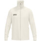 JAKO Tracksuite jas Wardrobe 9861 in off white, sportieve retro tracksuit jas met geribde kraag en mouwboorden, hoog draagcomfort, praktische zijzakken en duurzame materialen, ideaal voor training en dagelijks gebruik. JAKO Teamline Wardrobe