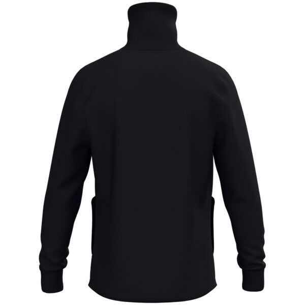 9861_800_P01 JAKO Tracksuite jas Wardrobe 9861 in zwart, sportieve retro tracksuit jas met geribde kraag en mouwboorden, hoog draagcomfort, praktische zijzakken en duurzame materialen, ideaal voor training en dagelijks gebruik. JAKO Teamline Wardrobe