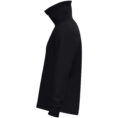 JAKO Tracksuite jas Wardrobe 9861 in zwart, sportieve retro tracksuit jas met geribde kraag en mouwboorden, hoog draagcomfort, praktische zijzakken en duurzame materialen, ideaal voor training en dagelijks gebruik. JAKO Teamline Wardrobe