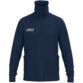 JAKO Tracksuite jas Wardrobe 9861 in marine, sportieve retro tracksuit jas met geribde kraag en mouwboorden, hoog draagcomfort, praktische zijzakken en duurzame materialen, ideaal voor training en dagelijks gebruik. JAKO Teamline Wardrobe