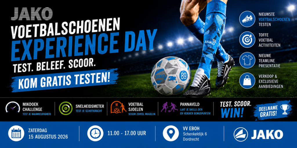 JAKO Voetbalschoenen testen  JAKO Teamshop 89 Drechtsteden